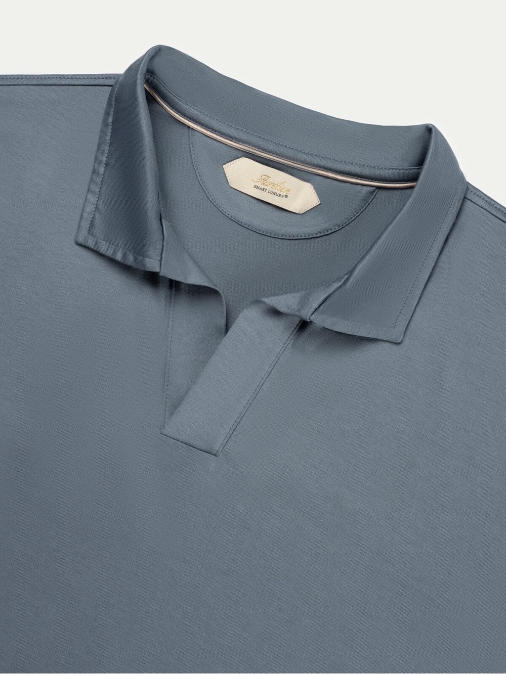 Aurelien buttonless Polo Shirt in Slate size XL Flaws